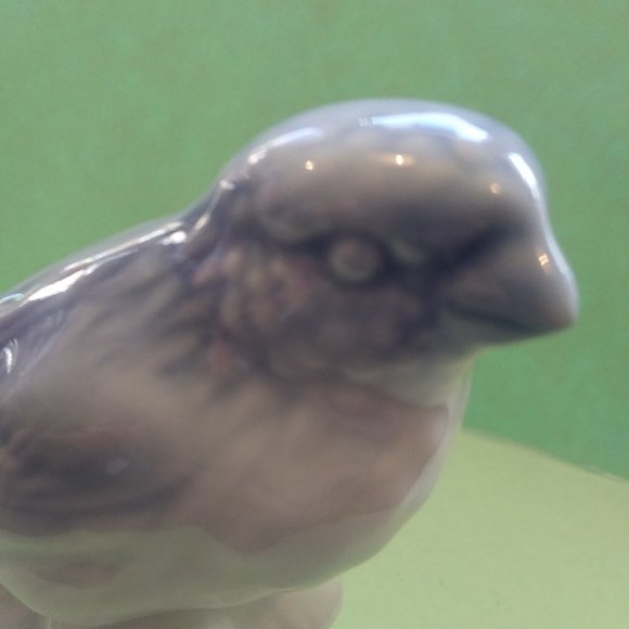 Vintage Gerold Porcelain Bavaria West Germany bird figurine blue and white - Picture 6 of 14